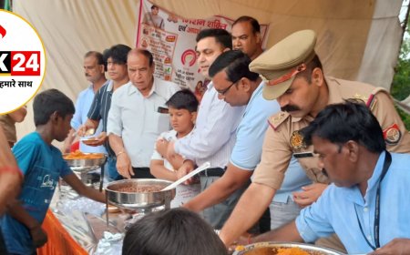 शिवभक्ति में सराबोर झुमका चौराहा,कांवड़ियों के लिए सजा सेवा दरबार