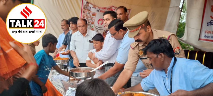 शिवभक्ति में सराबोर झुमका चौराहा,कांवड़ियों के लिए सजा सेवा दरबार
