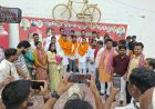 पूर्व सांसद धर्मेंद्र कश्यप की घर वापसी पर मुलायम सिंह यूथ ब्रिगेड ने किया जोरदार स्वागत